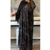 LIMITED EDITION 2 PIECE SET YUSRA 3.0 OPEN ABAYA WITH BUTTONS - BROWN