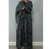 ANEESA FLOWER OPEN ABAYA GREEN