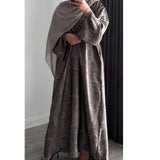 YARA 3.0 CLOSED ABAYA WITH POCKET - STONE