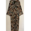 LIMITED EDITION YUSRA 4.0 OPEN ABAYAS WITH BUTTONS  - GREEN MIX