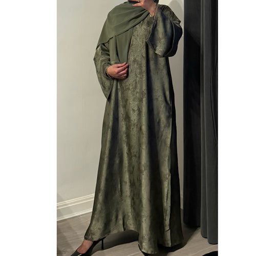 YARA 2.0 CLOSED ABAYA WITH POCKET - Olive