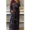 LIMITED EDITION 2 PIECE SET YUSRA 3.0 OPEN ABAYA WITH BUTTONS - PLUM