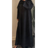 LIMITED EDITION JAQUARD OPEN ABAYA WITH BUTTONS