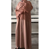 MARWA LACE ABAYA BEIGE