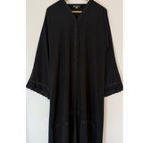 DAISY LACE OPEN ABAYA WITH BUTTONS