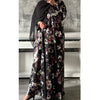 LIMITED EDITION Amara open abaya with buttons - black
