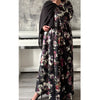 LIMITED EDITION Amara open abaya with buttons - black
