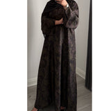 LIMITED EDITION INAYAT PRINTED ABAYA PURPLE MIX