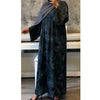 LIMITED EDITION 2 PIECE SET YUSRA 3.0 OPEN ABAYA COLLECTION WITH BUTTONS - TEAL