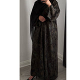 LIMITED EDITION INAYAT PRINTED ABAYA GREEN MIX