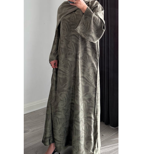 YARA 3.0 CLOSED ABAYA COLLECTION - OLIVE