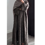 YARA 3.0 CLOSED ABAYA WITH POCKET - STONE