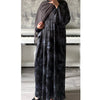 LIMITED EDITION 2 PIECE SET YUSRA 3.0 OPEN ABAYA WITH BUTTONS - GREY