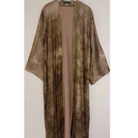 FLOWER GARDEN CLOSED ABAYA YELLOW