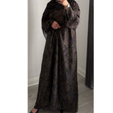 LIMITED EDITION INAYAT PRINTED ABAYA PURPLE MIX