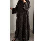 LIMITED EDITION INAYAT PRINTED ABAYA BLUE MIX