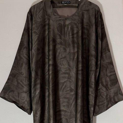 YARA 3.0 CLOSED ABAYA WITH POCKET - STONE