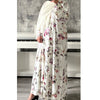 LIMITED EDITION Amara open abaya with buttons - cream