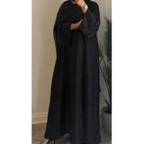 LIMITED EDITION ISRA ABAYA WITH POCKET - BLACK