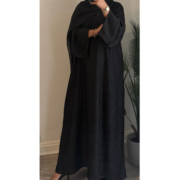 LIMITED EDITION ISRA ABAYA WITH POCKET - BLACK