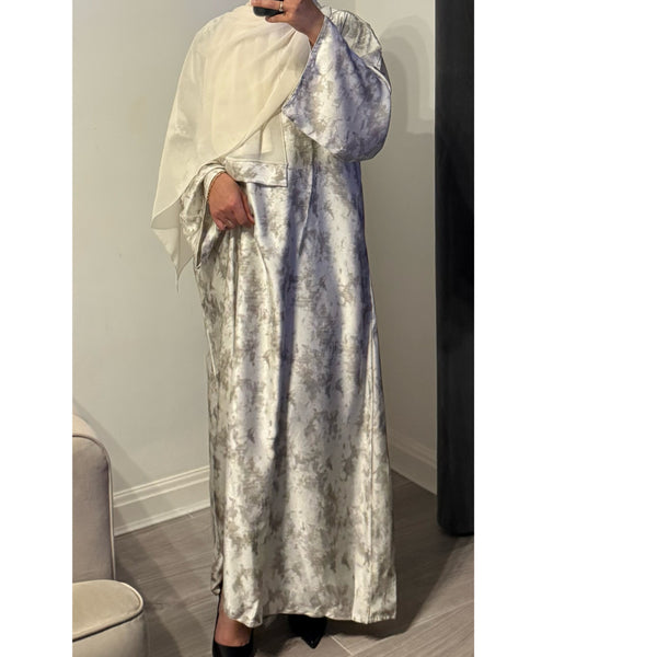 YARA 2.0 CLOSED ABAYA WITH POCKET - Cream