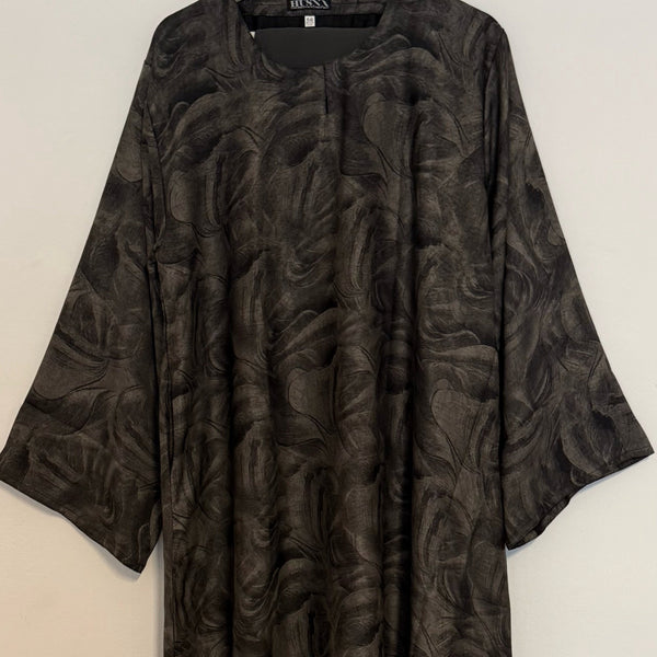 YARA 3.0 CLOSED ABAYA WITH POCKET - BLACK