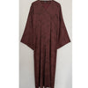 MARBLE PRINT OPEN ABAYA WITH BUTTONS PINK