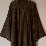 YARA 3.0 CLOSED ABAYA WITH POCKET - BEIGE/BROWN