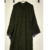 KHAKI OPEN CORDUROY ABAYA/COAT