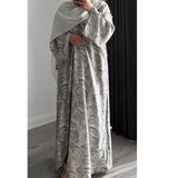 YARA 3.0 CLOSED ABAYA WITH POCKET - OFF WHITE