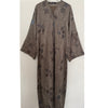 LIMITED EDITION OPEN ABAYA WITH BUTTONS - TAUPE