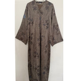 LIMITED EDITION OPEN ABAYA WITH BUTTONS - TAUPE