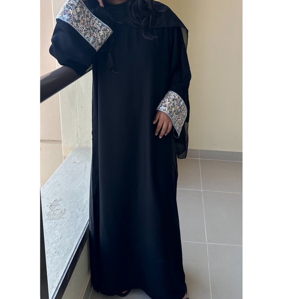 FLOWER GARDEN CLOSED ABAYA PASTEL MIX