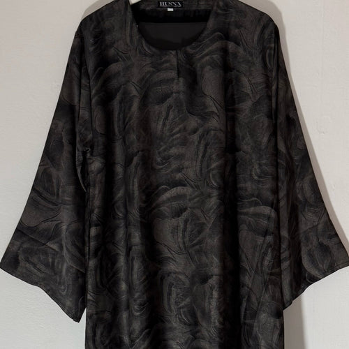 YARA 3.0 CLOSED ABAYA WITH POCKET - BLACK