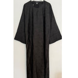 AZRA JACQUARD CLOSED PRINT ABAYA BLACK