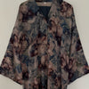 LIMITED EDITION YUSRA 4.0 OPEN ABAYA WITH BUTTONS - BLUE MIX