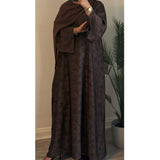 LIMITED EDITION ISRA ABAYA WITH POCKET - BROWN