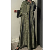 YARA 2.0 CLOSED ABAYA WITH POCKET - Olive