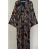 LIMITED EDITION YUSRA 4.0 OPEN ABAYA WITH BUTTONS - BLUE MIX