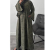 YARA PRINTED CLOSED ABAYA OLIVE