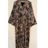 LIMITED EDITION YUSRA 4.0 OPEN ABAYA WITH BUTTONS - BLACK MIX