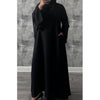 SOFT LINEN CLOSED ABAYA BLACK