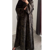 LIMITED EDITION INAYAT PRINTED ABAYA GREY MIX