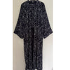 LIYAANA CHIFFON PRINTED ABAYA/KIMONO BLUE