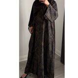 LIMITED EDITION INAYAT PRINTED ABAYA BLUE MIX