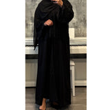 MARWA LACE ABAYA BLACK