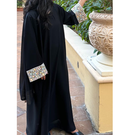 FLOWER GARDEN CLOSED ABAYA PASTEL MIX