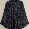LIYAANA CHIFFON PRINTED ABAYA/KIMONO BLUE