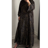 LIMITED EDITION INAYAT PRINTED ABAYA BLUE MIX