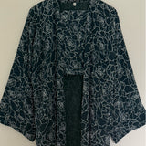 LIYAANA CHIFFON PRINTED ABAYA GREEN